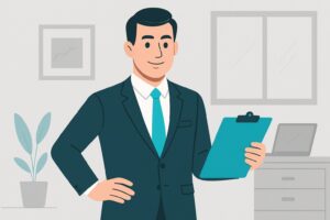 illustration af leder